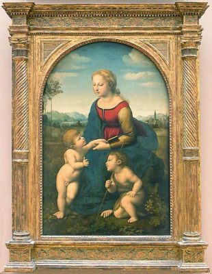 “La Vierge à l'Enfant avec saint Jean-Baptiste” : Une œuvre baroque colombienne aux accents renaissance !