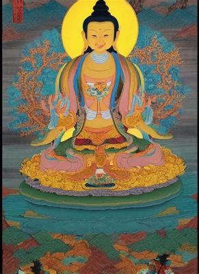 Le Bodhisattva Padmapani - Une Délectation de Couleurs Vibrantes et de Graces Divines !